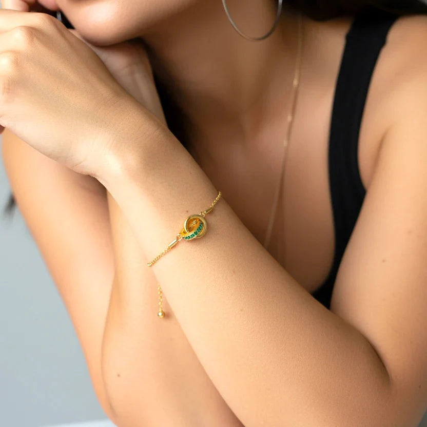 Bracelets dorés à l'or fin 24 carats