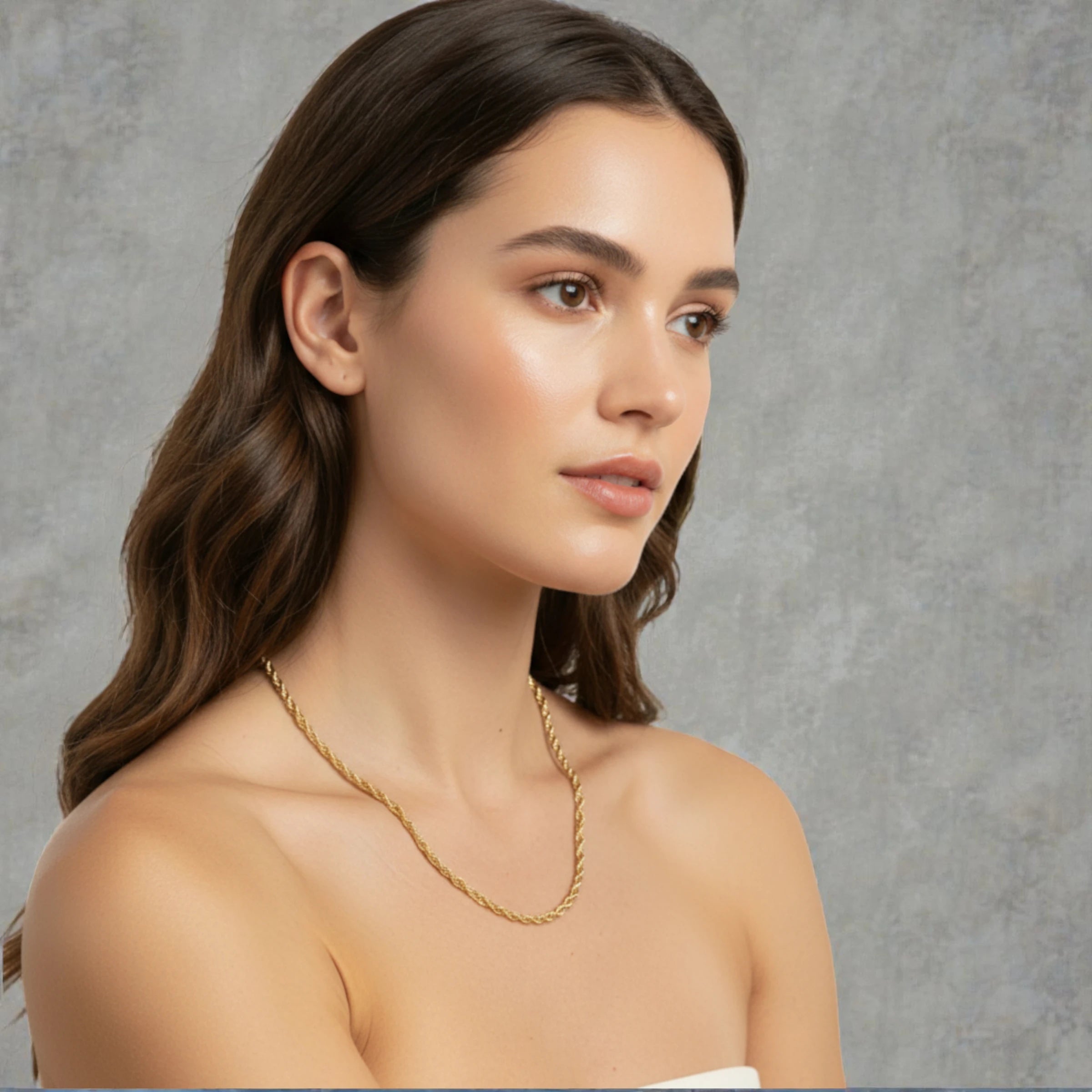 Collier épais Twist-medium size