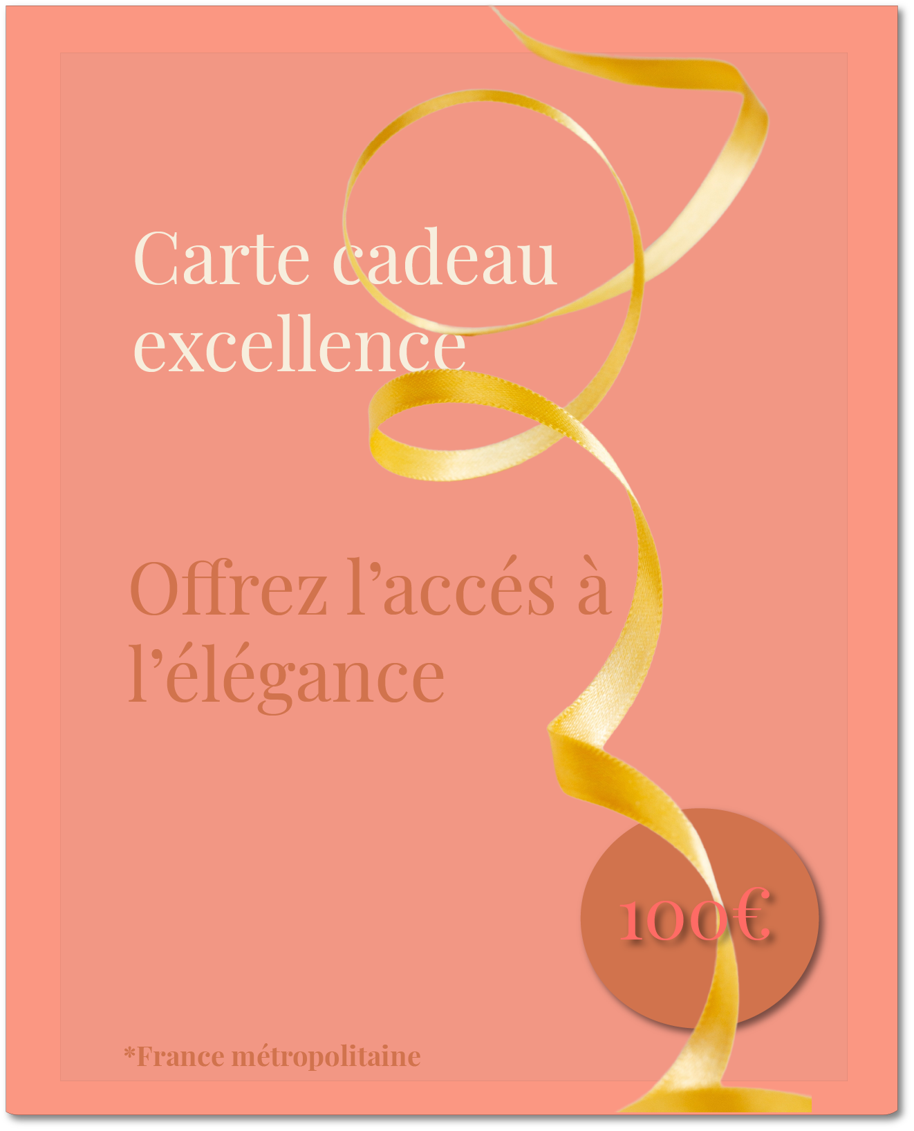 Carte Cadeau Excellence