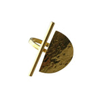 Bague martelée Kenya 100% laiton véritable