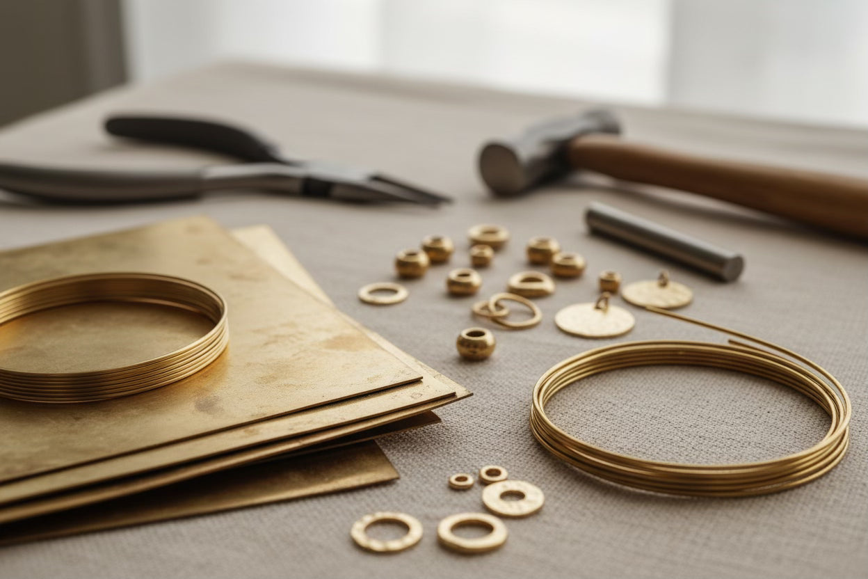 Représentation de laiton de d'outils pour la conception des bijoux