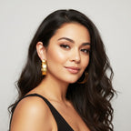 Représentation sur mannequin femme des grandes créoles Cassie