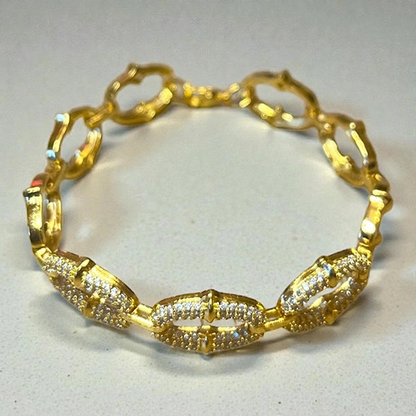 Représentation du bracelet Secure doré à l'or fin 24 carats