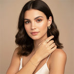 Représentation sur mannequin page d'accueil de la bague Secure et puces Secure dorées à l'or fin 24 carats