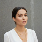 Collier Twist en corde torsadée doré à l'or fin 24 carats