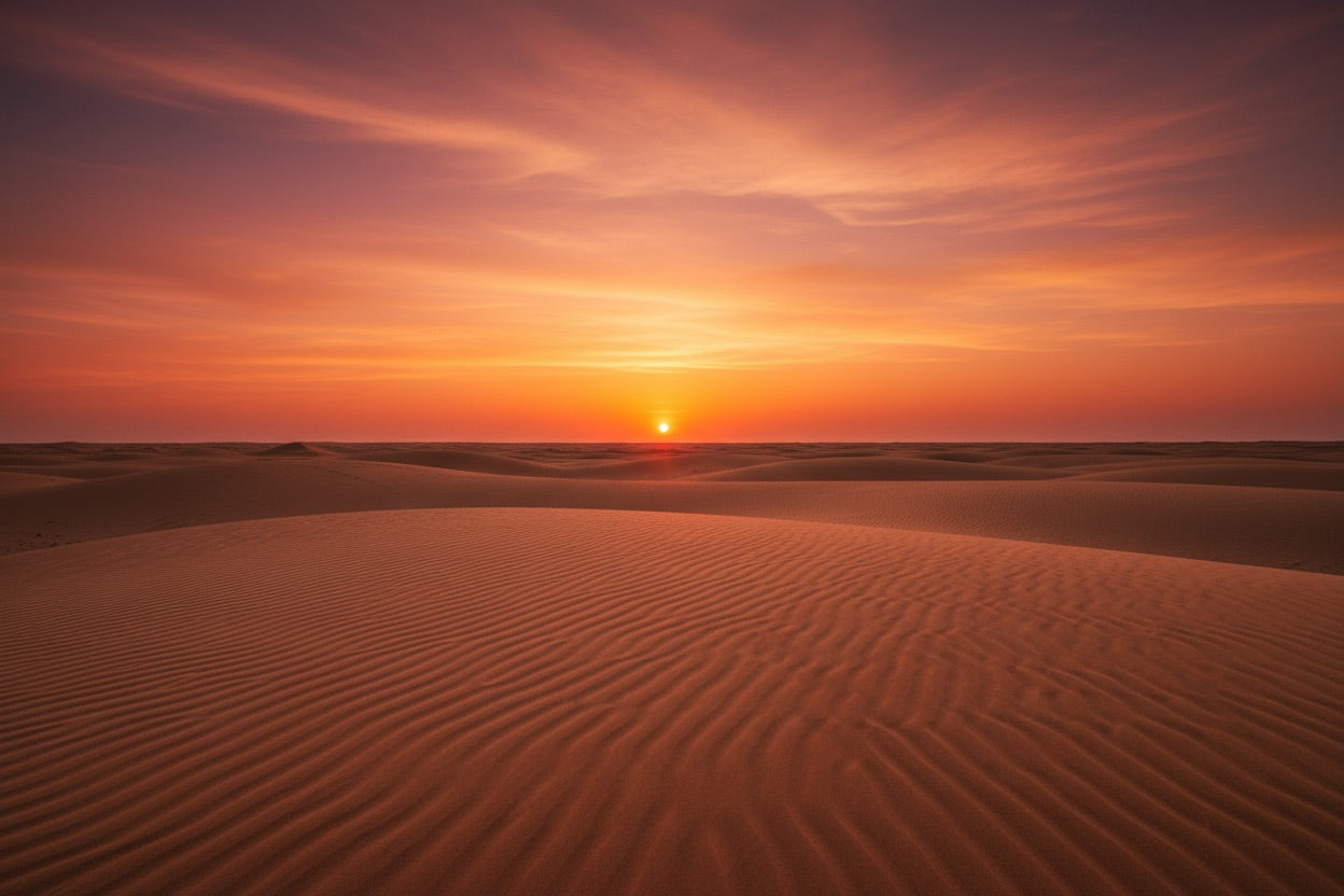 représentation du désert paysage