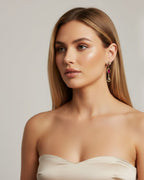boucles pendantes sur modèle